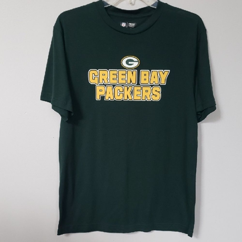 NFL Team Apparel Sleepwear Green Bay Packers Mens M Dark Green T-Shirt With Logo